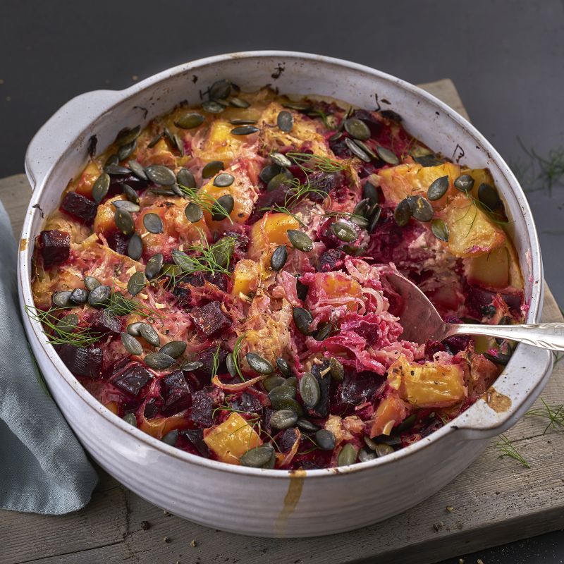 6 20 Rote Bete Sauerkraut Kartoffel Auflauf 1600x1600px De37e692