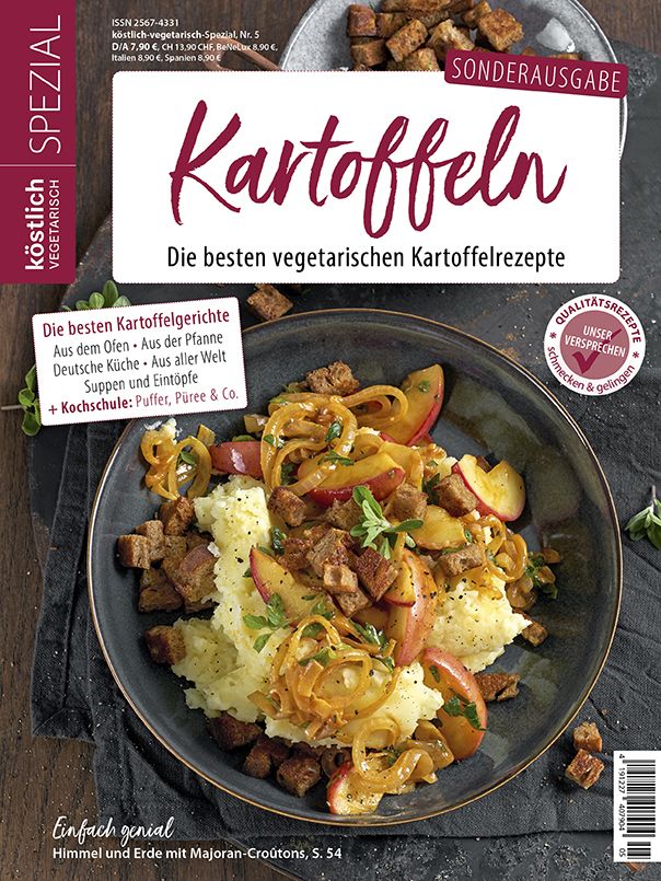 Kochzeitschrift Koestlich Vegetarisch Sonderausgabe 2021 KARTOFFELN  Titel Gross 604x805px 30c5ea53