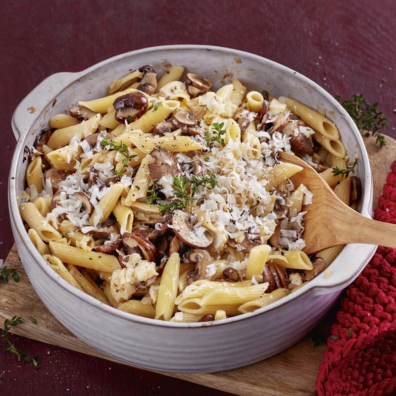6 23 Baked Brie Pasta Mit Pilzen 1600x1600px 9303ace8