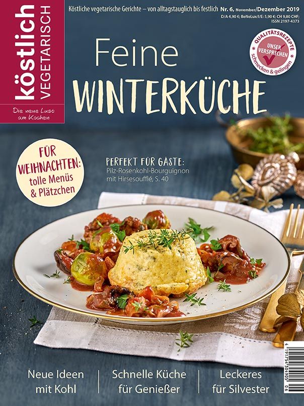 Kochzeitschrift Koestlich Vegetarisch Feine Winterkueche Kv 6 2019 Titelseite Gross 72dpi Rgb 604x805px K5 Db0e521b