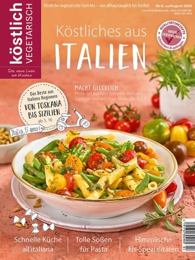 Kochzeitschrift Koestlich Vegetarisch Koestliches Aus Italien Kv 4 2020 Titelseite Gross 72dpi Rgb 604x805px K5 75a027a3