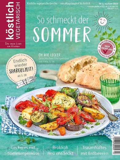 Kochzeitschrift Koestlich Vegetarisch So Schmeckt Der Sommer Kv 3 2020 Titelseite Gross 72dpi Rgb 604x805px K5 652a0ec1