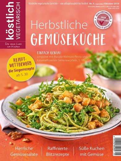 Kochzeitschrift Koestlich Vegetarisch Herbstliche Gemuesekueche Kv 5 2019 Titelseite Gross 72dpi Rgb 604x805px K5 5efdc0ff