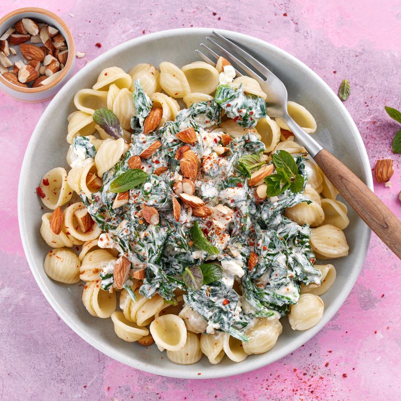 4 24 Orecchiette Mit Spinat Feta Sosse 1600x1600px A99de058