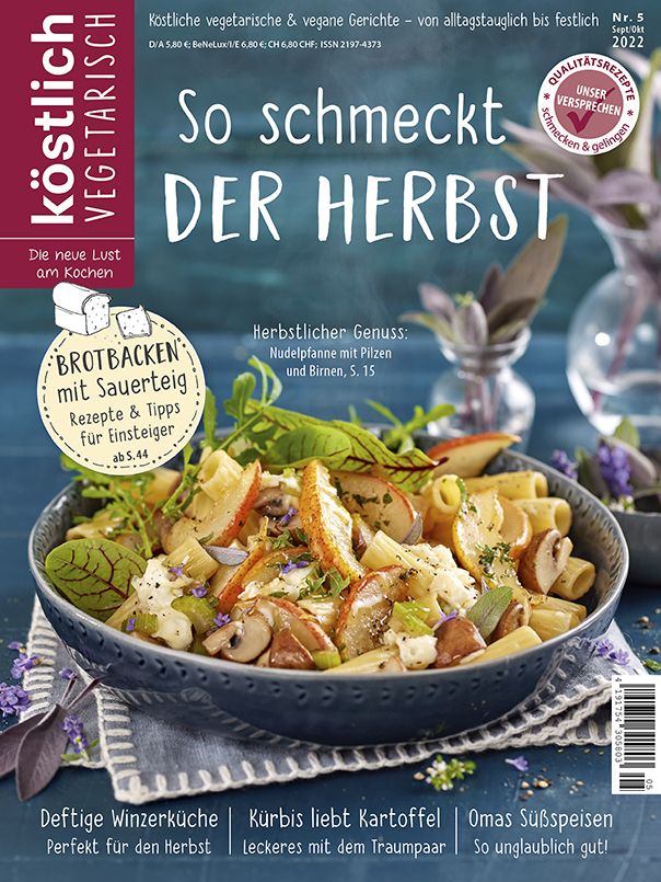 Kochzeitschrift Koestlich Vegetarisch So Schmeckt Der Herbst Kv 5 2022 Titelseite Gross 72dpi Rgb 604x805px 5d9f250a