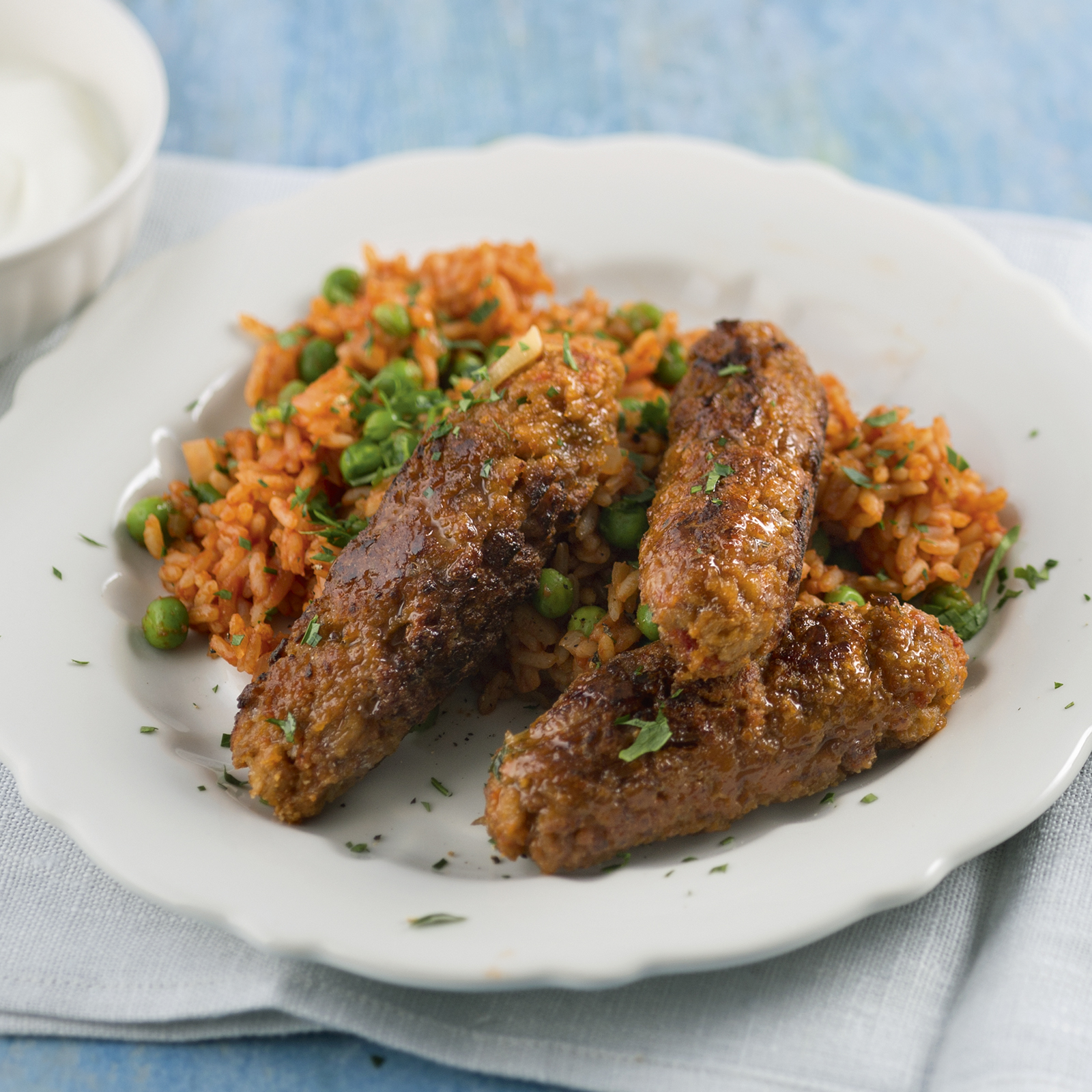 4 15 Sojaschnetzel Cevapcici Mit Djuvec Reis 1600x1600px