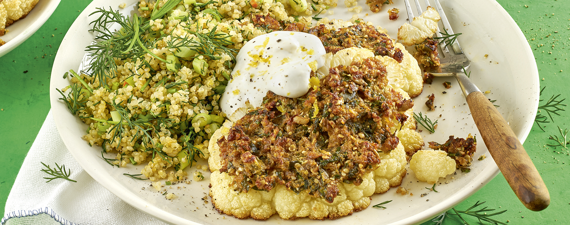 2 20 Blumenkohl Bordelaise Mit Fruehlingsquinoa 1920x760px