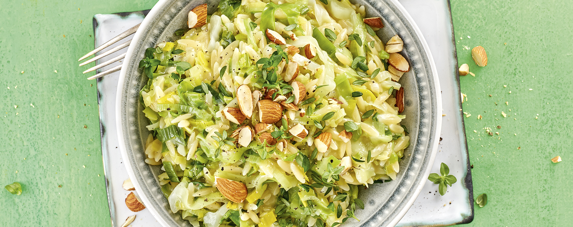 3 20 Nudel Risotto Mit Spitzkohl Und Lauch 1920x760px