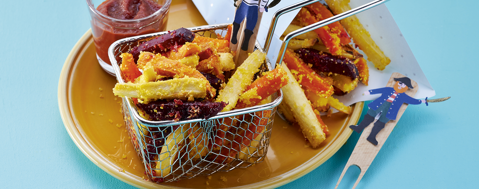 5 20 Bunte Gemuesepommes Mit Selbst Gemachtem Ketchup 1920x760px