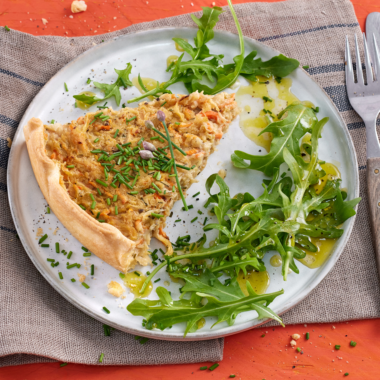 5 20 Vegane Moehren Sauerkraut Quiche 1600x1600px