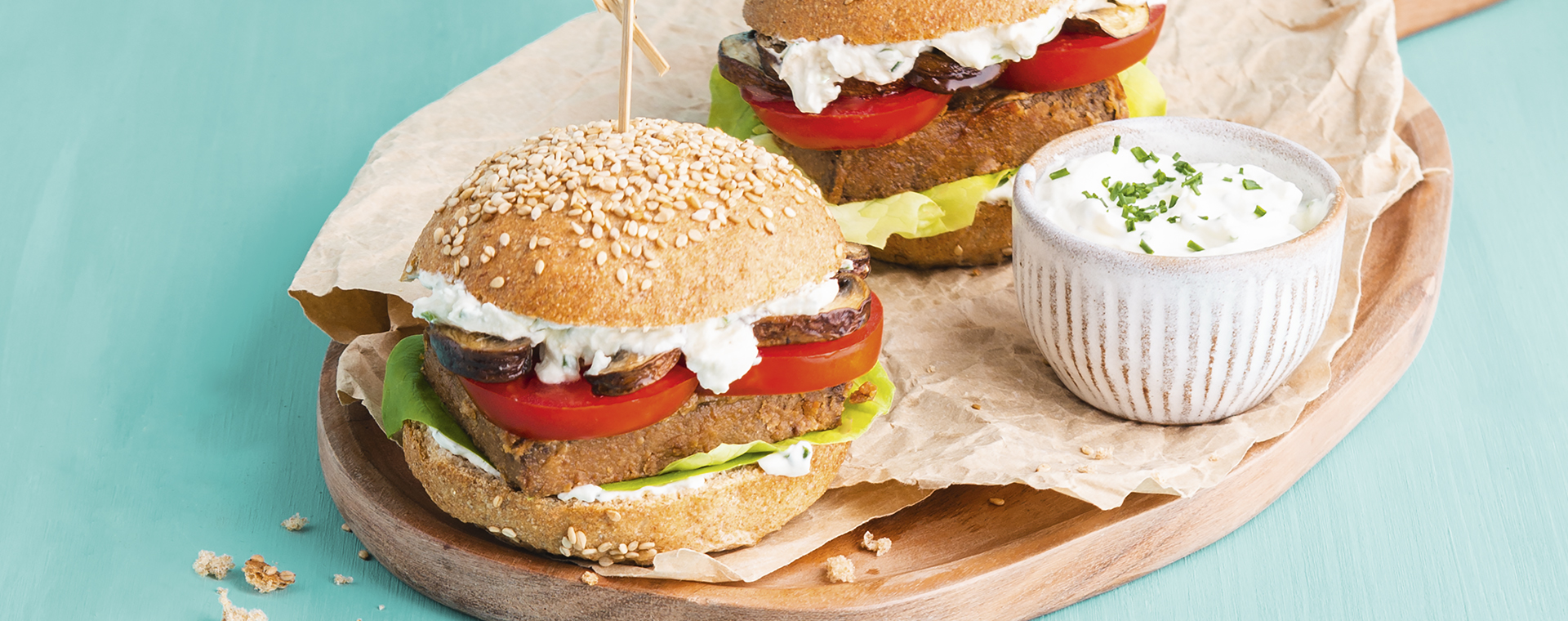 3 21 Mini Burger Mit Tofu Und Schnittlauchcreme 1920x760px