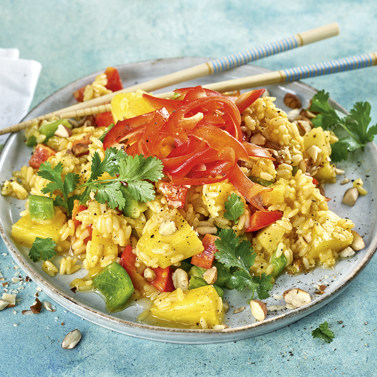 4 21 Asiatischer Paprika Ananas Reissalat 1600x1600px