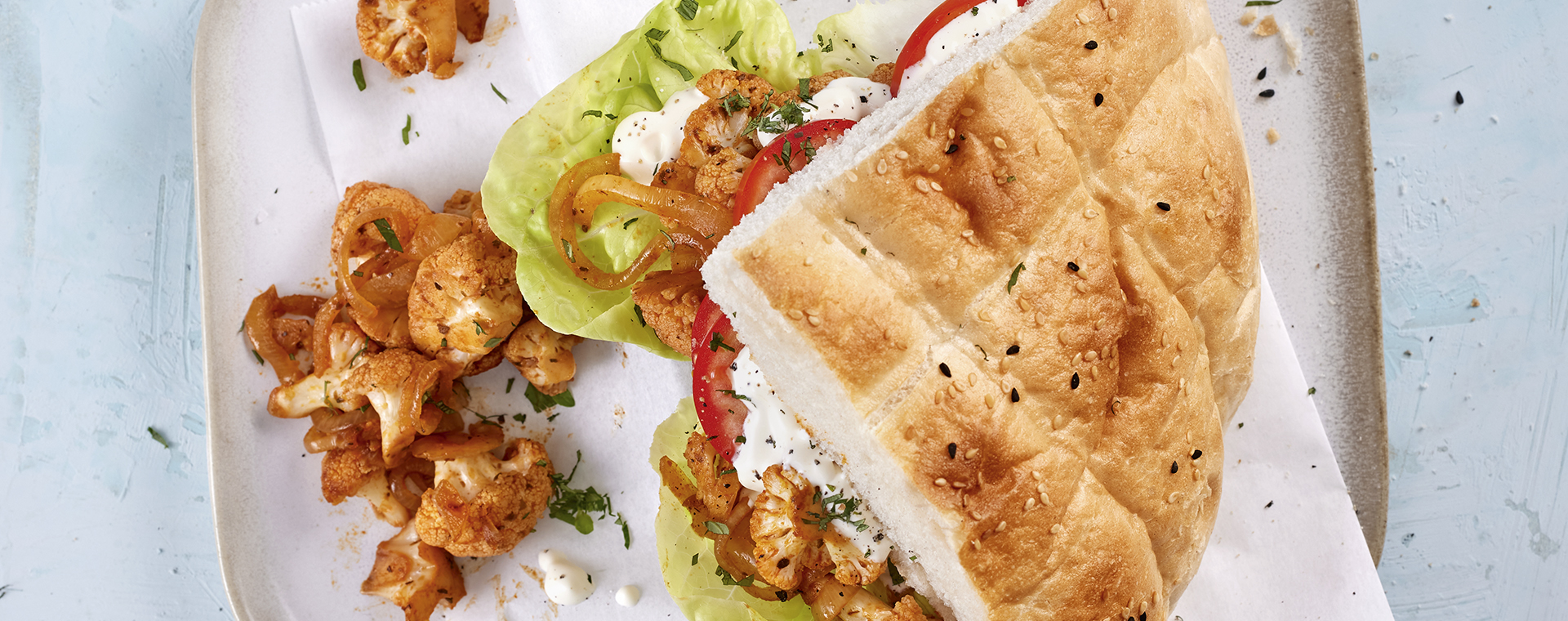 6 21 Fladenbrot Mit Blumenkohl Gyros 1920x760px