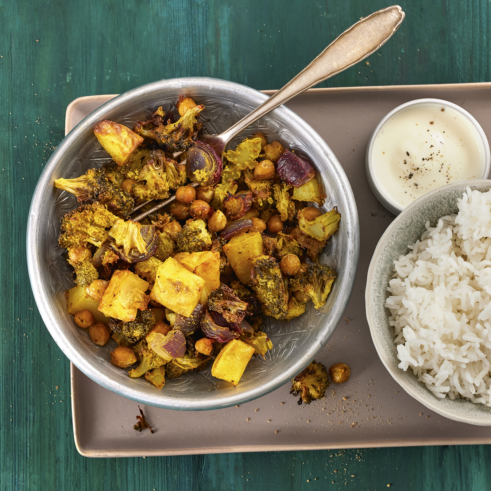 6 21 Tandoori Brokkoli Curry Mit Kichererbsen Vom Blech 1600x1600px