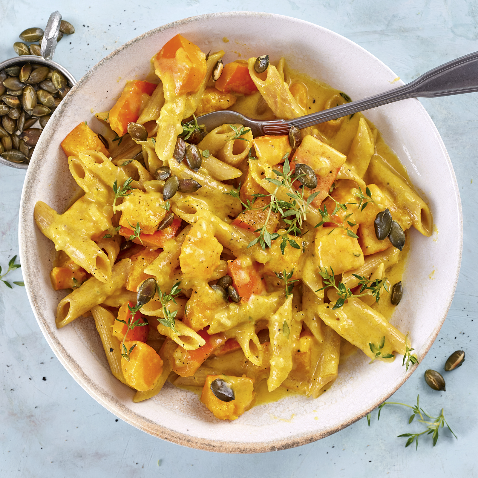 6 21 Zitronige One Pot Pasta Mit Kuerbis 1600x1600px