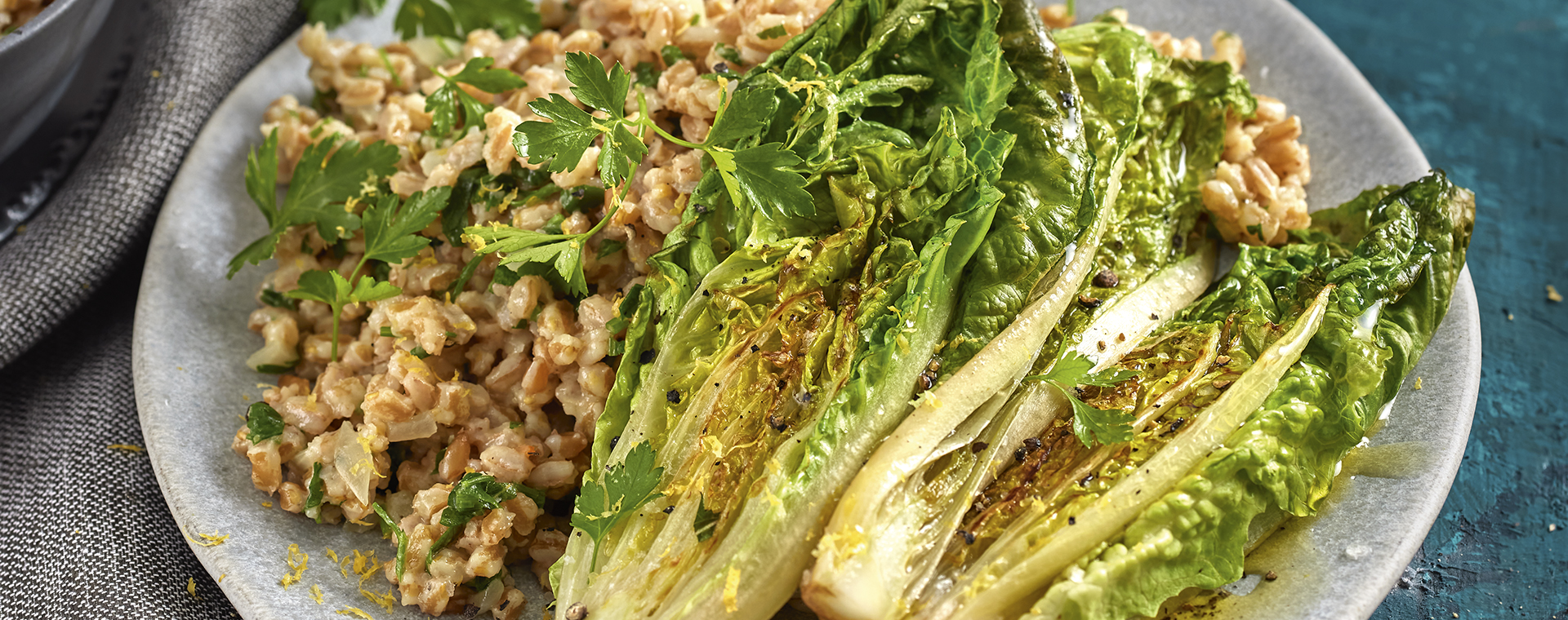 3 22 Dinkelsotto Mit Gebratenem Romanasalat 1920x760px