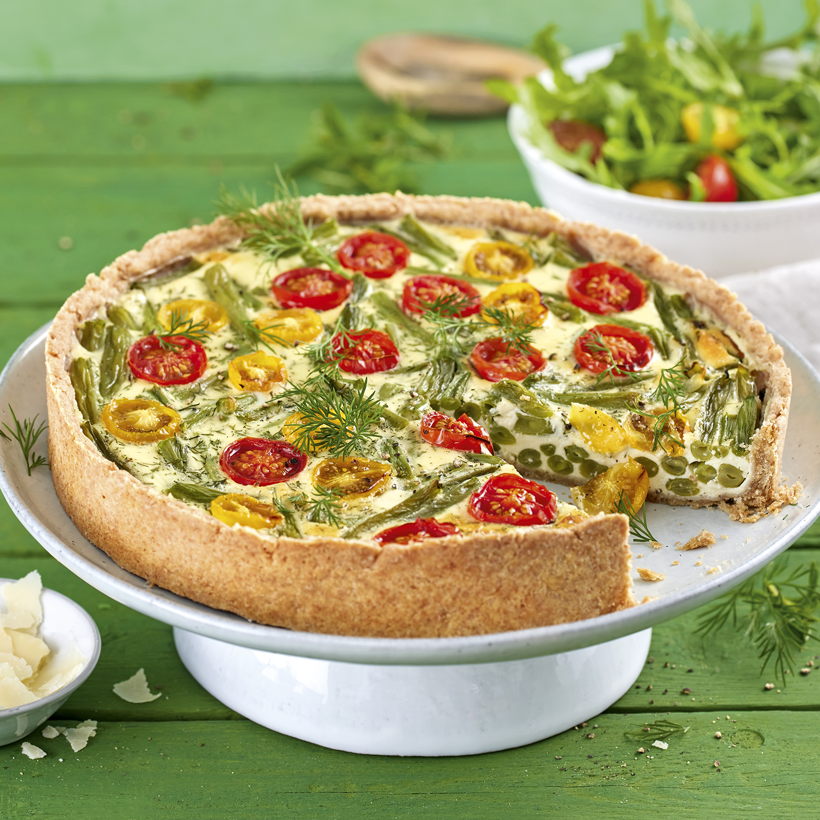 4 22 Gruene Bohnen Quiche 1600x1600px