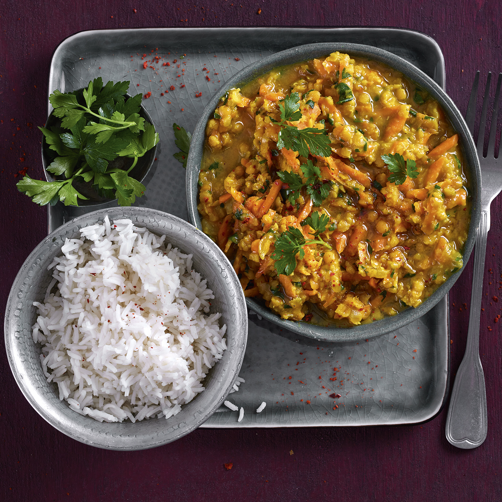 2 23 Rote Linsen Dal Mit Moehren Und Reis 1920x1600px