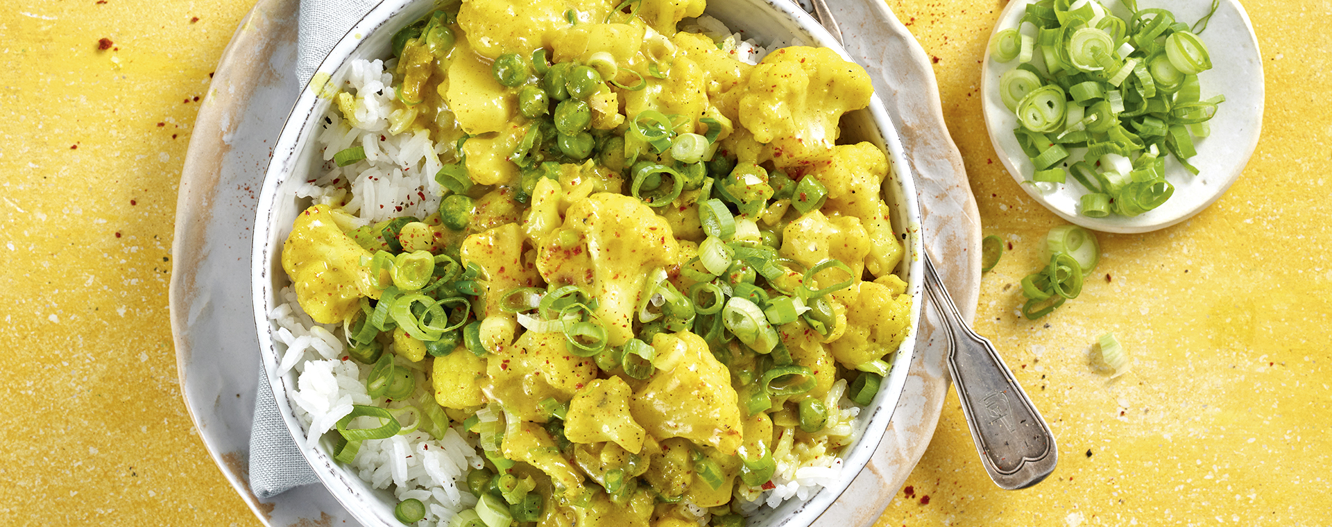 3 23 Blumenkohl Erbsen Curry Mit Jasminreis 1920x760px