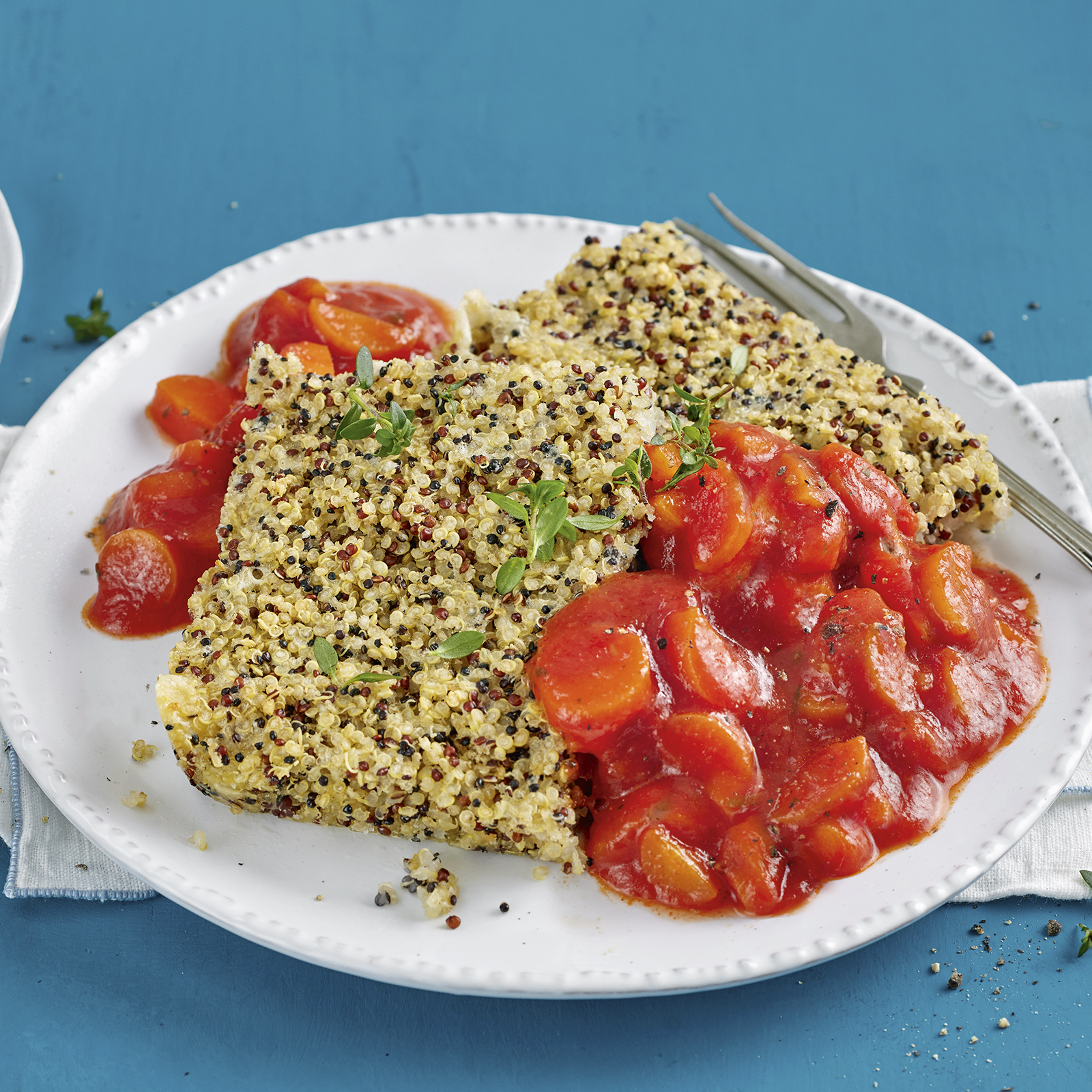 3 23 Quinoa Schnitten Mit Tomaten Moehren Sugo 1600x1600px