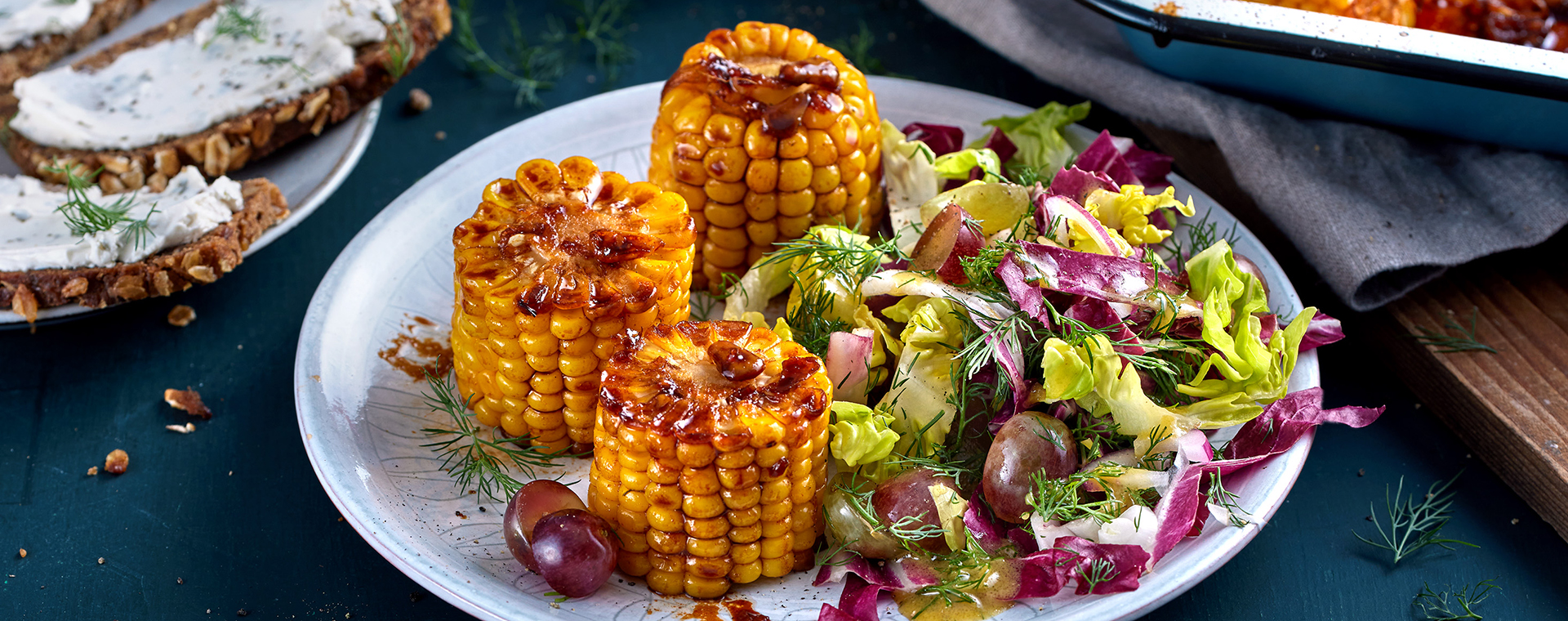 5 24 Marinierte Maiskolben Mit Fruchtigem Blattsalat 1920x760px