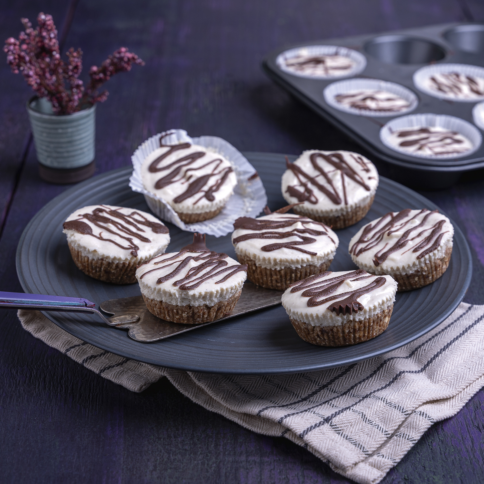 5 24 Vegane Mini Kaesekuchen 1600x1600px