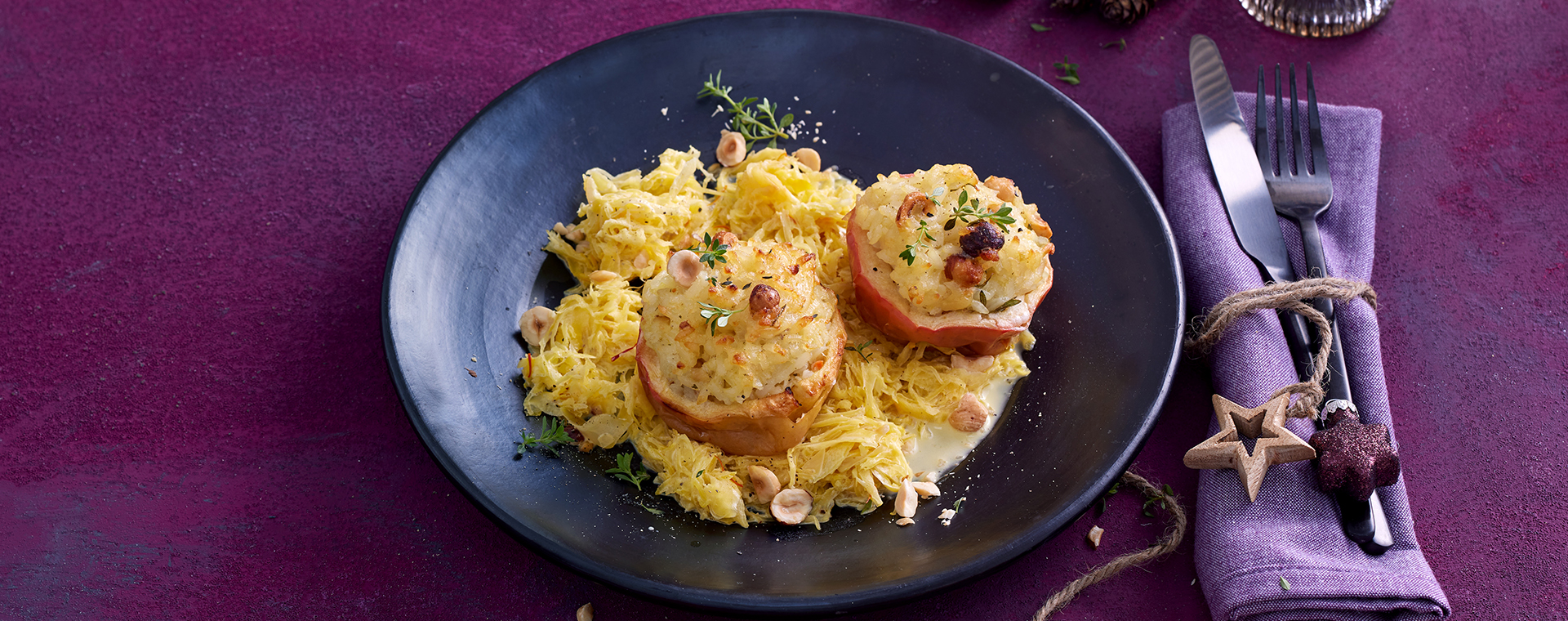 6 24 Nussrisotto Brataepfel Mit Safran Rahm Sauerkraut 1920x760px