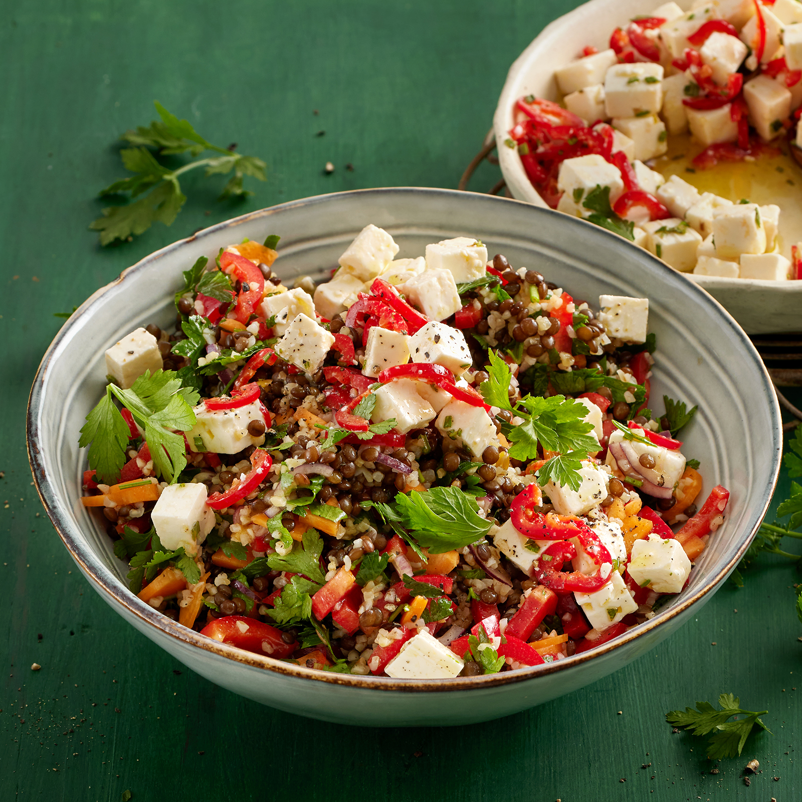 5 25 Linsen Bulgur Salat Mit Mariniertem Feta 1600x1600px