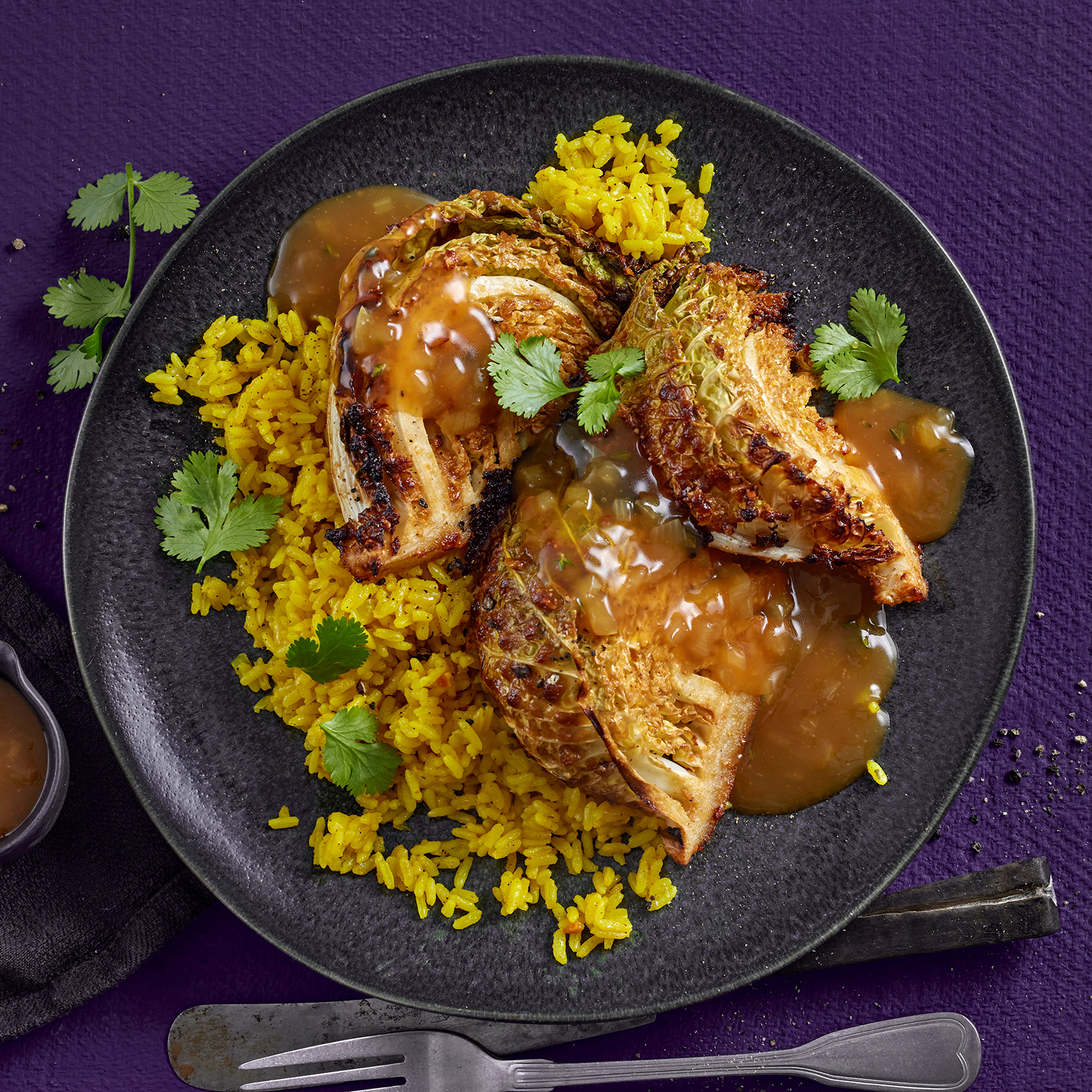 6 25 Wirsingspalten Mit Orangensosse Und Curryreis 1600x1600px